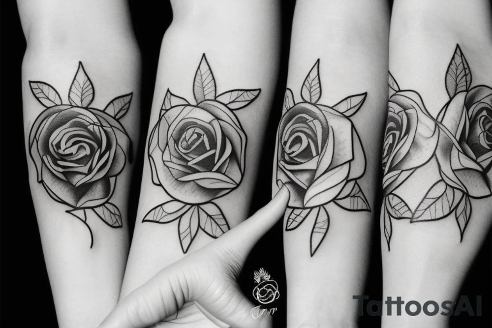 Beautiful Rose tattoo idea
