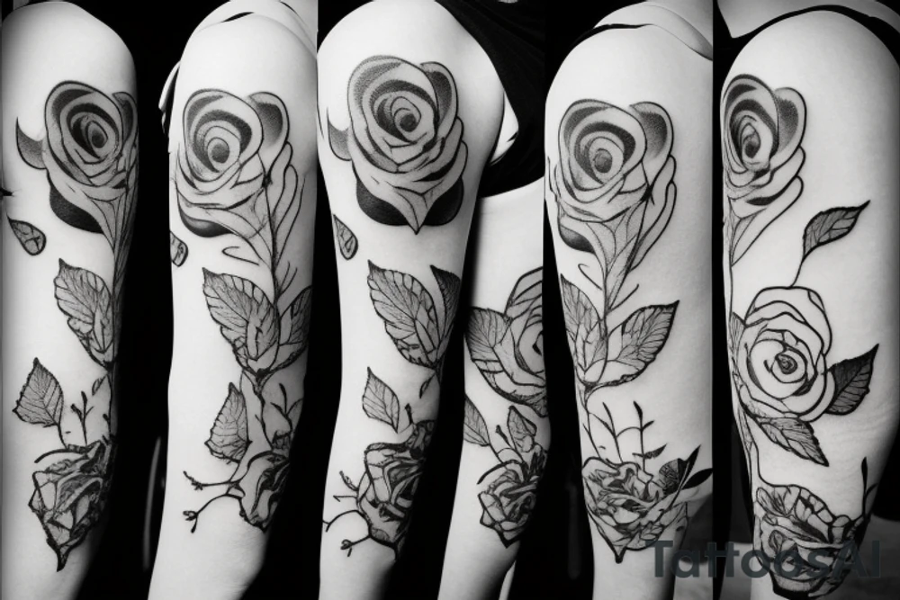 Beautiful Rose tattoo idea