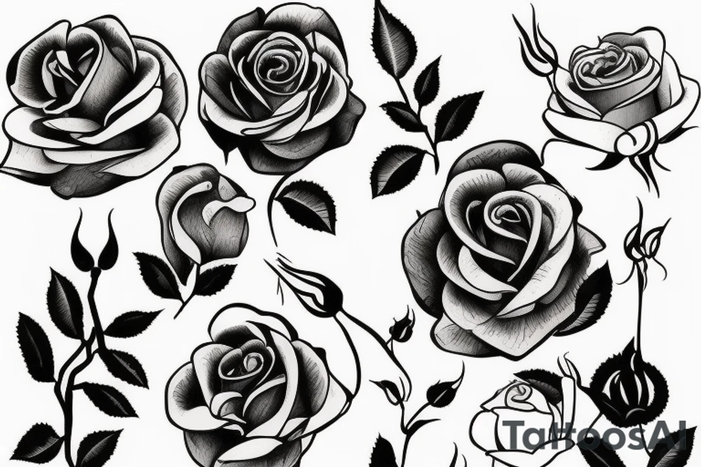 Beautiful Rose tattoo idea