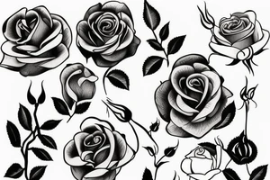 Beautiful Rose tattoo idea