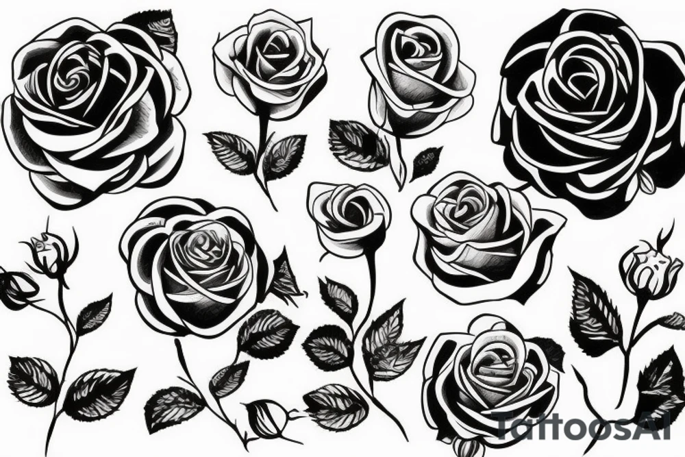 Beautiful Rose tattoo idea