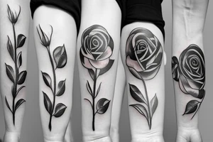 Rose, Flames tattoo idea