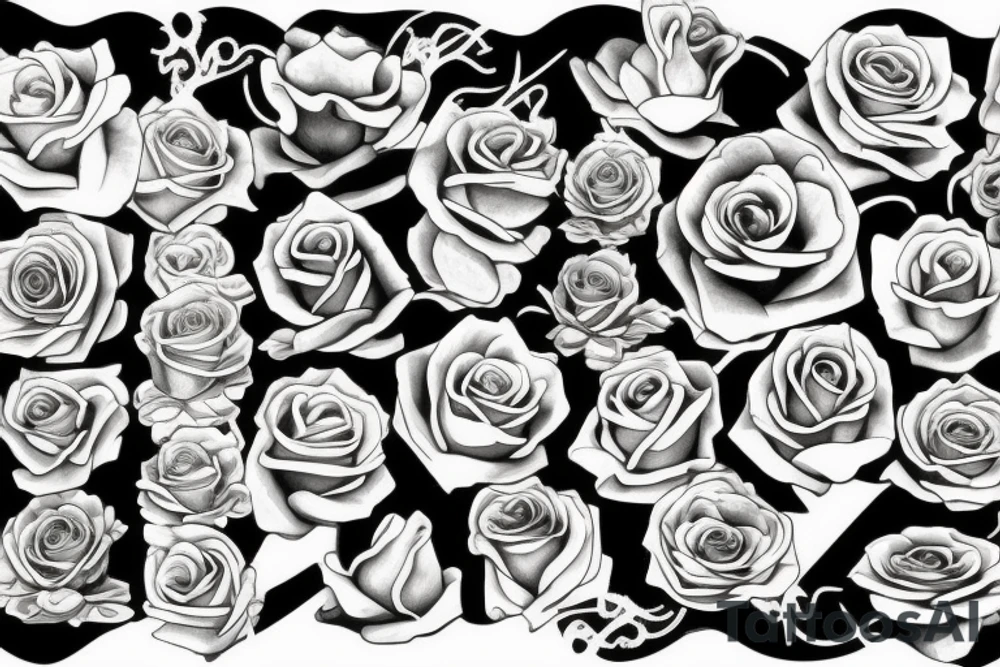 Rose, Flames tattoo idea