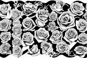 Rose, Flames tattoo idea
