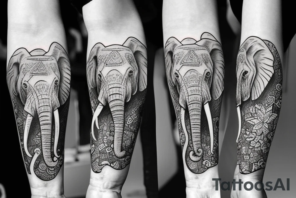 Elephant tattoo idea