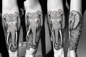Elephant tattoo idea