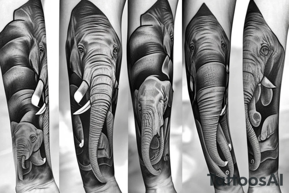 Elephant tattoo idea