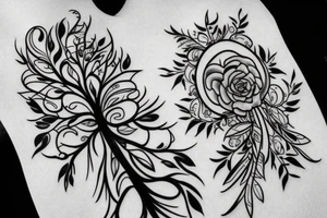 Slightly Smaller than huge tree tattoo idea
