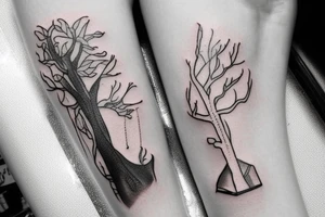 Slightly Smaller than huge tree tattoo idea
