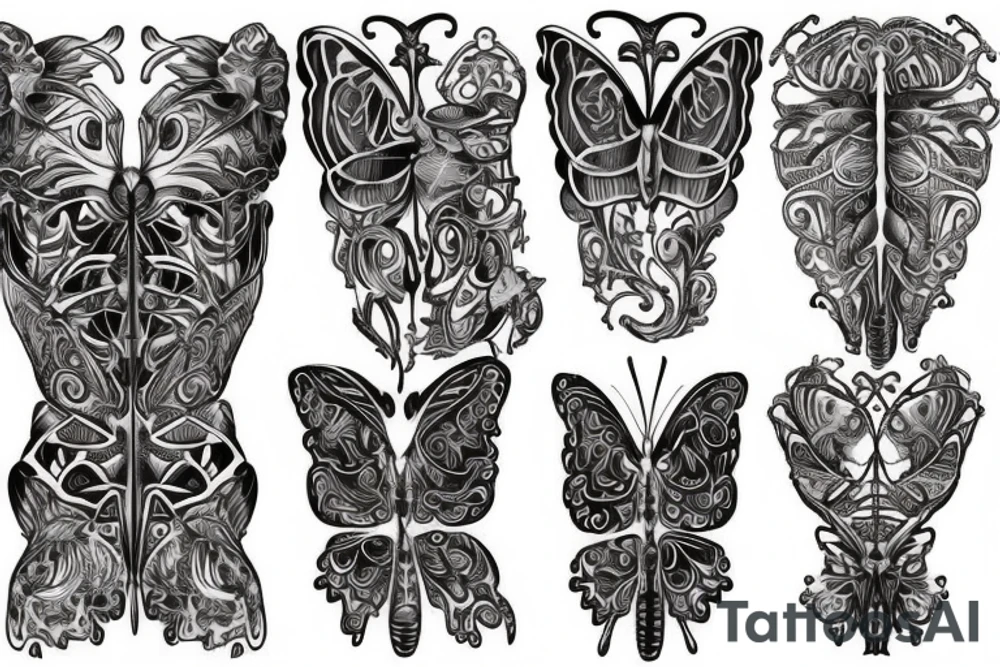 Butterfly Back Piece tattoo idea