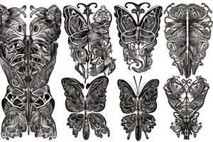 Butterfly Back Piece tattoo idea