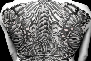 Butterfly Back Piece tattoo idea