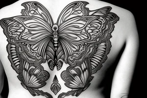 Butterfly Back Piece tattoo idea