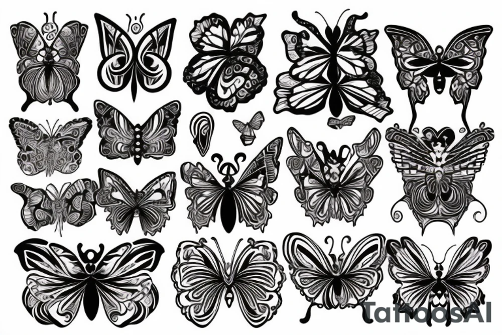 Butterfly Back Piece tattoo idea