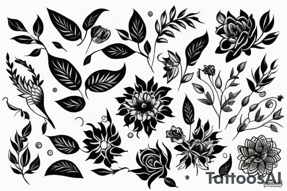 Flower Back Piece tattoo idea