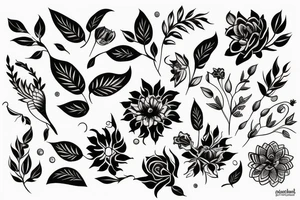 Flower Back Piece tattoo idea