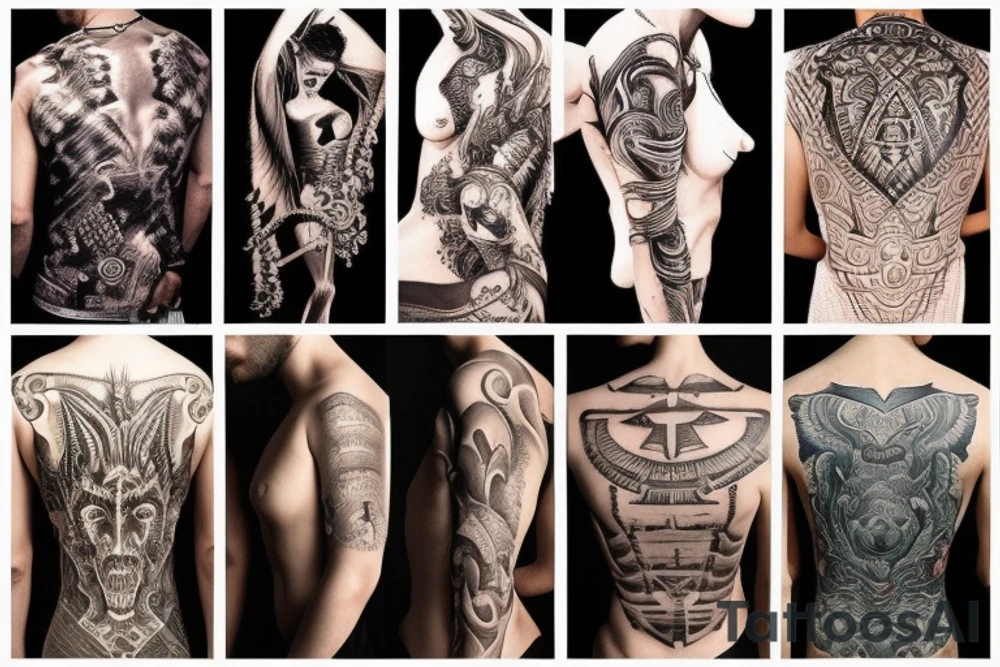 Amazing Back Tattoo tattoo idea