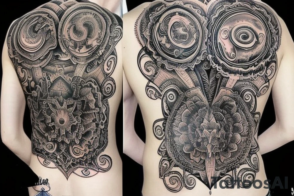 Amazing Back Tattoo tattoo idea