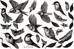 swallow bird tattoo idea