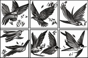 swallow bird tattoo idea