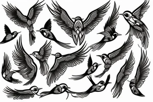 swallow tattoo idea
