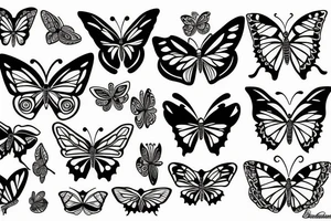 butterfly tattoo idea
