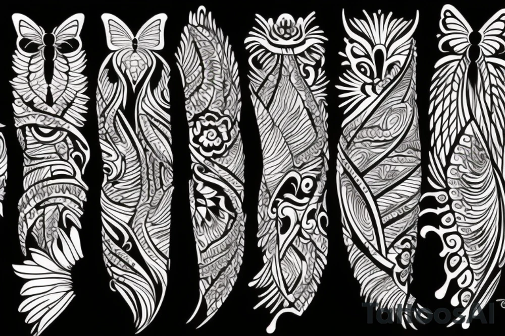 swooping butterfly tattoo idea