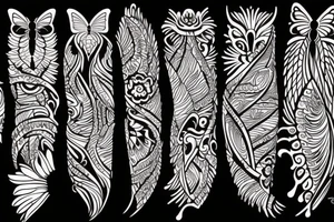 swooping butterfly tattoo idea