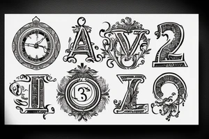 Roman numerals 3 tattoo idea