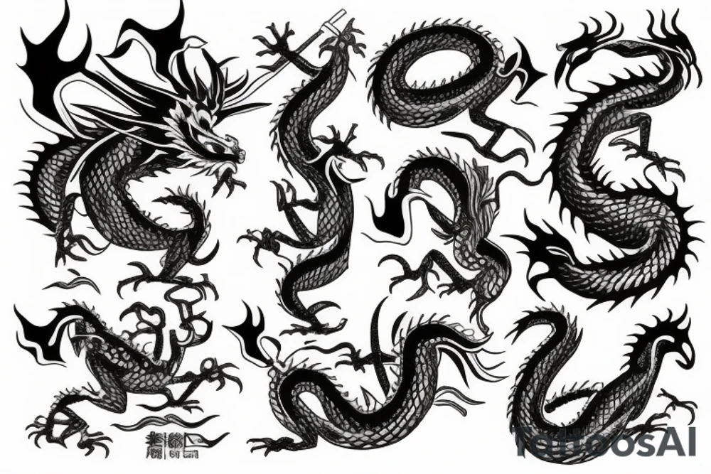 Wise Dragon tattoo idea