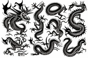 Wise Dragon tattoo idea