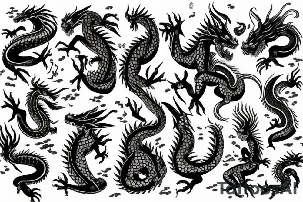 Wise Dragon tattoo idea