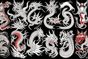 Wise Dragon and Amaterasu tattoo idea