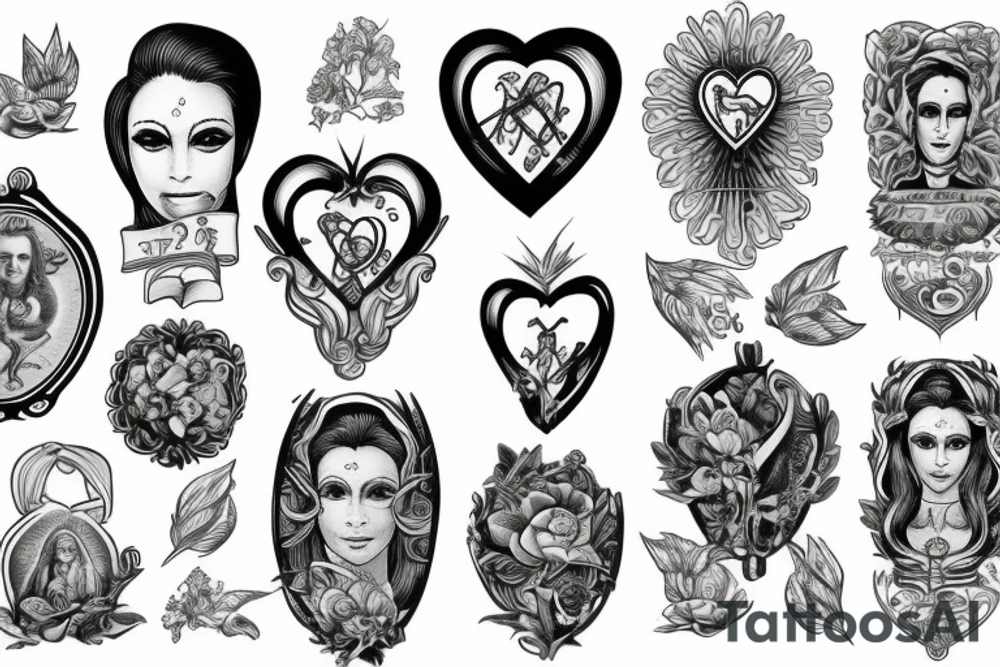 Sacred heart tattoo idea