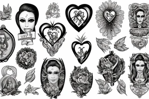 Sacred heart tattoo idea