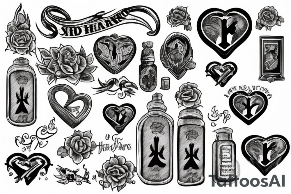 Sacred heart tattoo idea