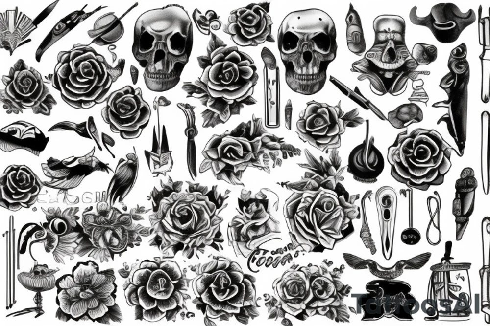 old school traditional tattoo idea