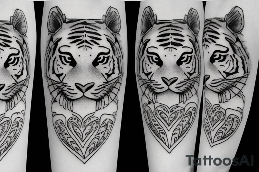 tiger face
in a heart shape
traditional flash tattoo idea tiger face
in a heart shape
traditional flash tattoo idea