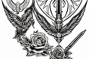 Valkyrie sword
symmetrical
clean tattoo idea