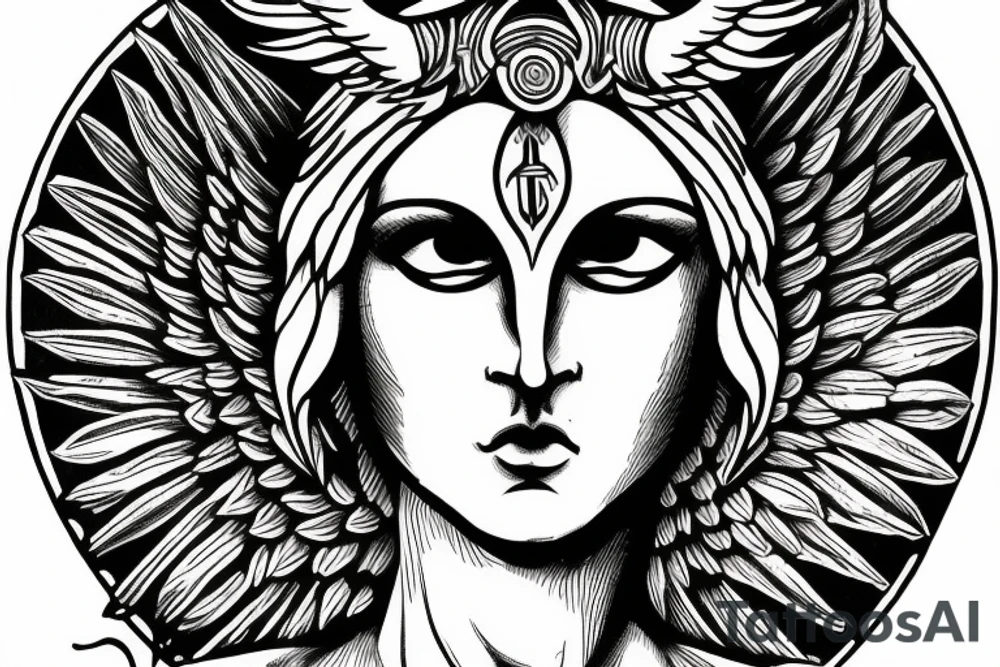 archangel Michael
symmetrical and front on design tattoo idea archangel Michael
symmetrical and front on design tattoo idea