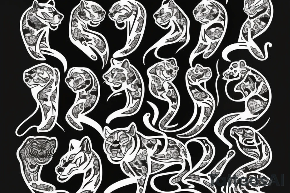 American traditional panther
full body tattoo idea