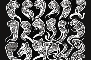 American traditional panther
full body tattoo idea