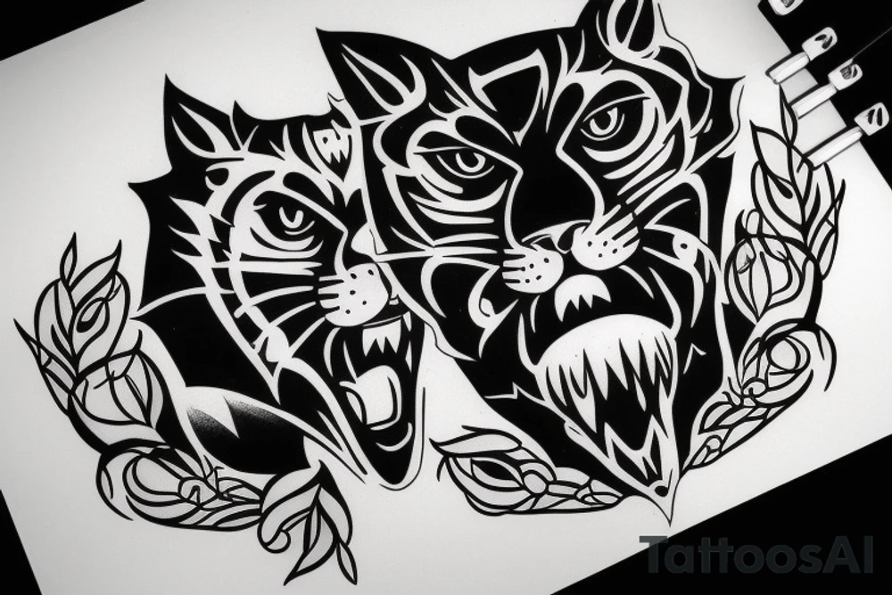 American traditional panther
full body tattoo idea