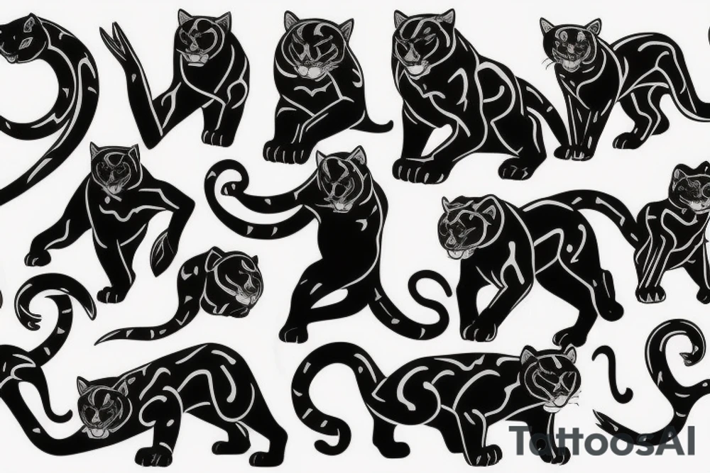 American traditional panther
full body tattoo idea