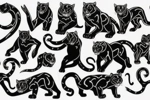 American traditional panther
full body tattoo idea