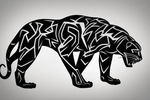 American traditional panther
full body tattoo idea