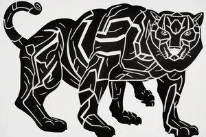 American traditional panther
full body tattoo idea