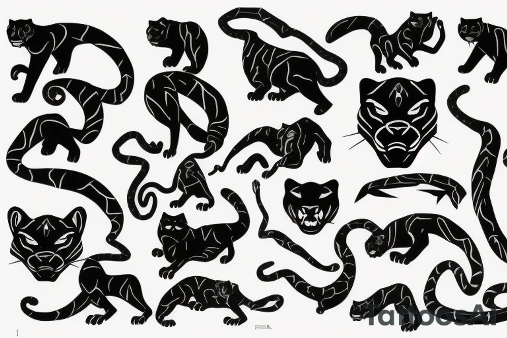 American traditional panther
full body tattoo idea