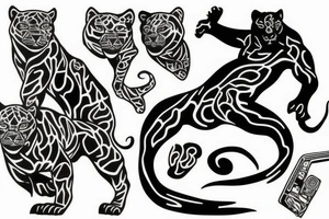 panther
full body tattoo idea
