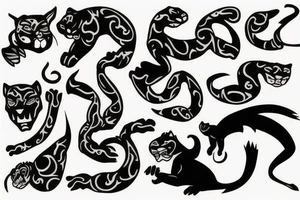 panther
full body tattoo idea